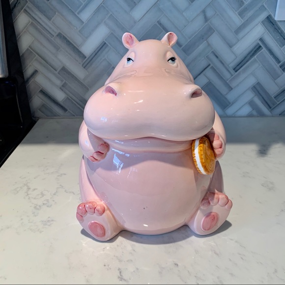 Fitz And Floyd Kitchen Vintage Hippo Cookie Jar Poshmark